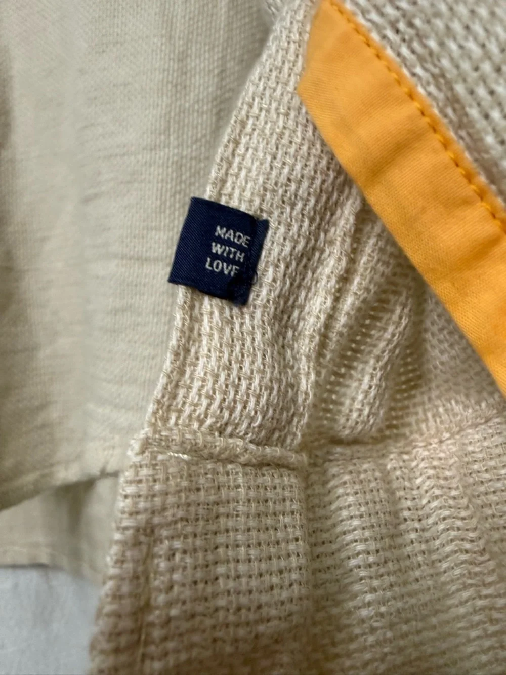 Men's Scotch and Soda, Lino Weave Band Collar Button-Up Shirt size L - Picture 8 of 15